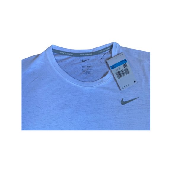 NWT Nike Dri-FIT Miler Men's Running T-Shirt White Size S, M - Picture 2 of 5